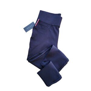 Tommy Hilfiger Skinny Slim Pants Leggings Navy Pull On Pockets Women's Sz XS New